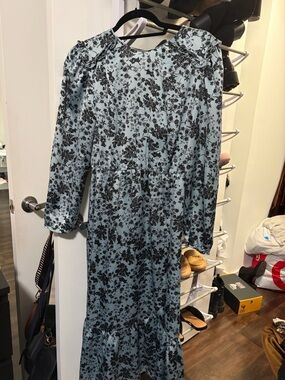 Zara | Dresses | Zara Flowy Neckline Printed Dress Nwt | Poshmark